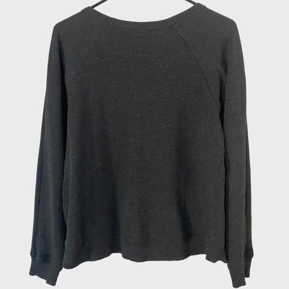 Disney Nightmare Before Christmas Scoop-Neck Sweatshirt Women's Medium Dark Gray - Picture 4 of 12